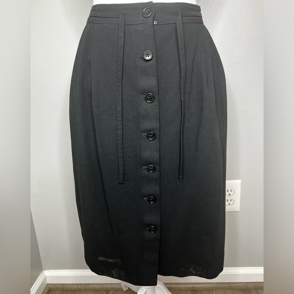 Brooks Brothers Button Down A-line Pleaded Skirt Size 12P - Picture 3 of 16